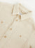 Waffle Overshirt | Textured Cotton | Ecru