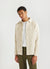 Waffle Overshirt | Textured Cotton | Ecru