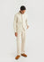 Waffle Overshirt | Textured Cotton | Ecru