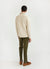 Waffle Overshirt | Textured Cotton | Ecru