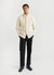 Waffle Overshirt | Textured Cotton | Ecru