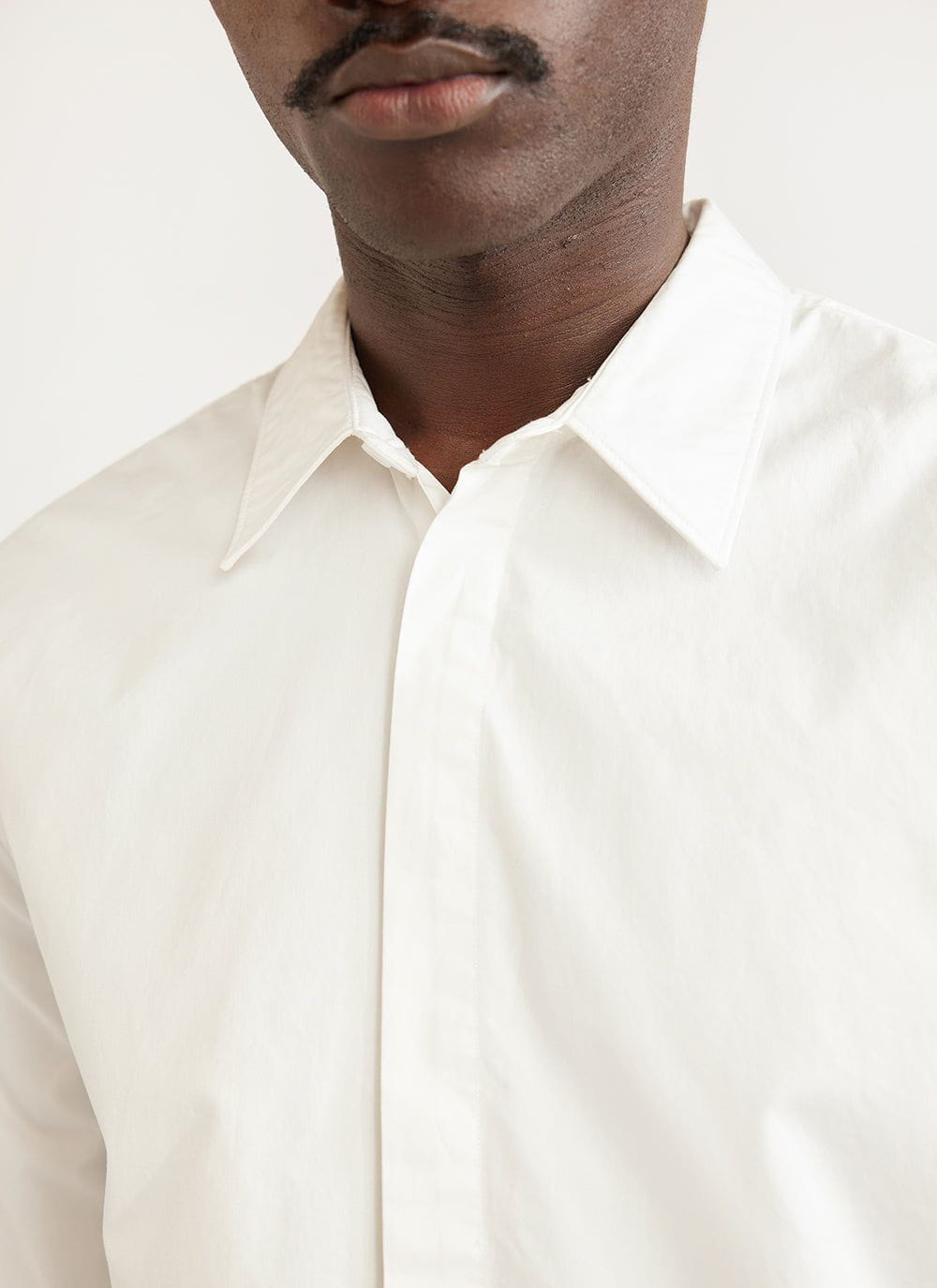 Men's Formal Shirt in Cotton Poplin | Suit Shirt | White | Percival ...
