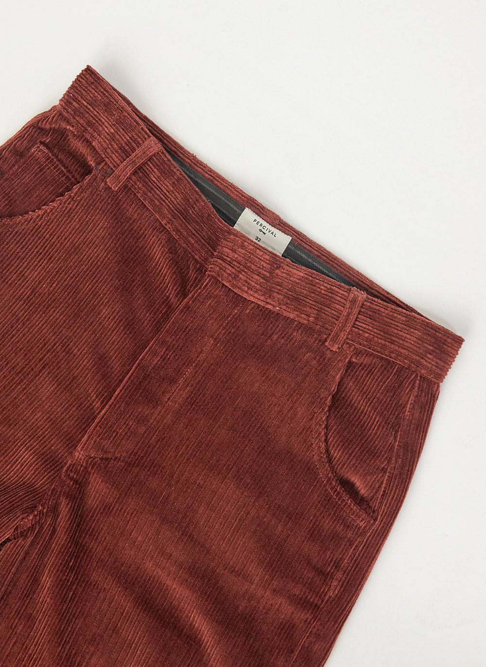 Burgundy Corduroy Cropped Trousers  New Look