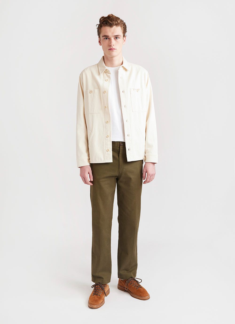 Weekday cord teddy jacket in off white clearance