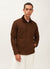 Workshirt | Espresso Twill With Cord Collar