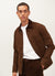 Workshirt | Espresso Twill With Cord Collar