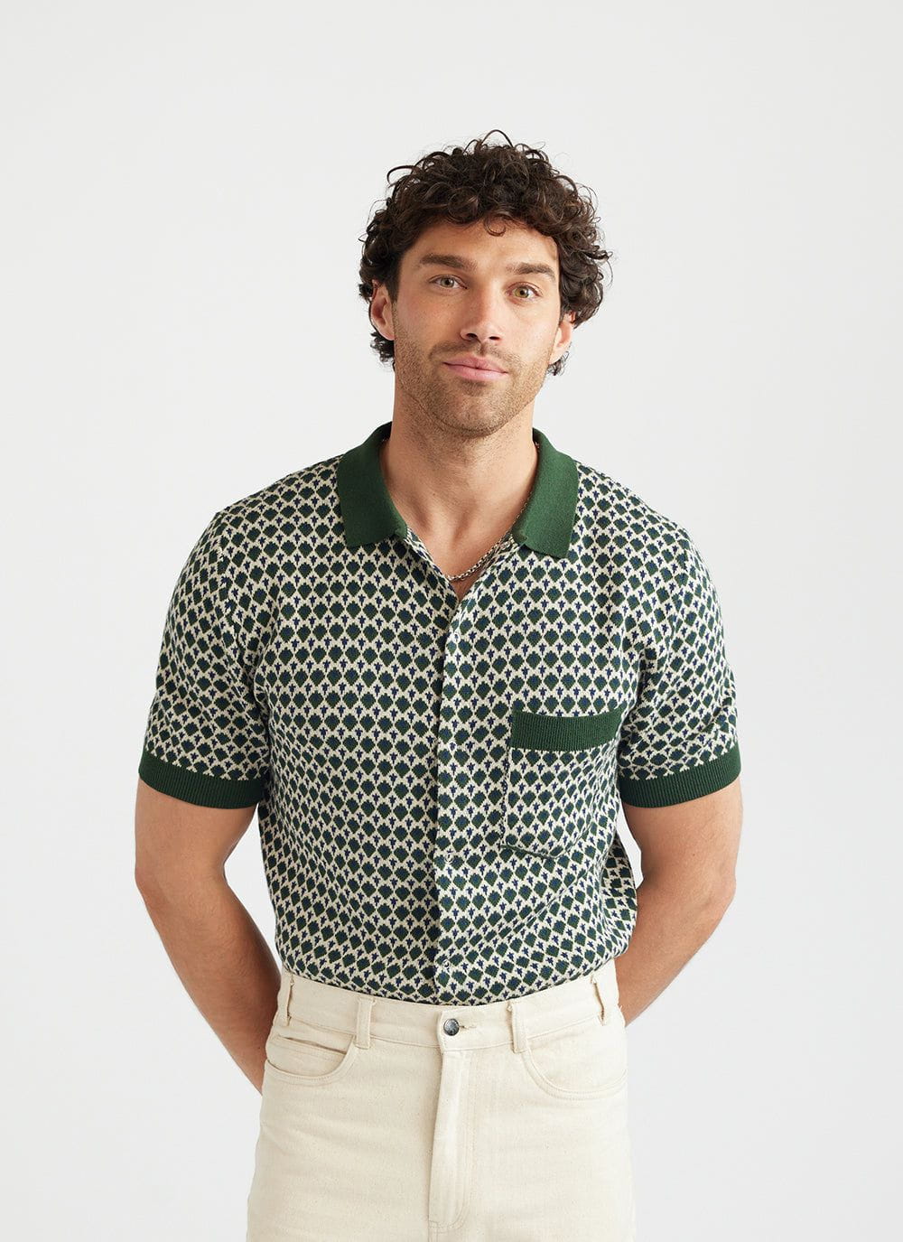 Green Jacquard