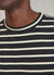 Breton T Shirt | Black with Cream