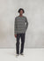 Long Sleeve Breton T Shirt | Black with Cream