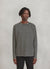 Long Sleeve Breton T Shirt | Black with Cream