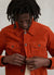 Pleated Denton Jacket | Peach Cotton Suede