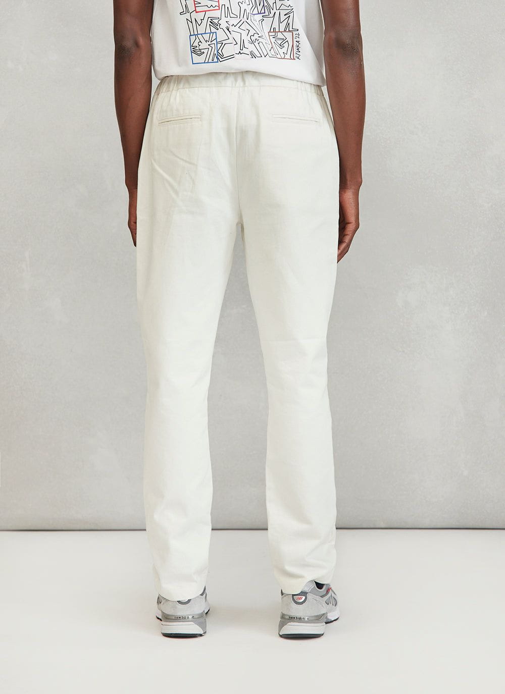 Men's white clearance twill pants