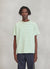 Textured Slub T Shirt | Cream with Emerald