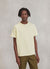 Textured Slub T Shirt | Cream with Yellow