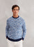Moire Crew Neck | Blue
