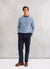 Moire Crew Neck | Blue