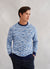 Moire Crew Neck | Blue