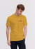 T Shirt | Pew Pew Embroidery | Yellow