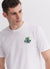 T Shirt | Monstera Embroidery | White