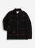 Blanket Overshirt | Check Wool | Tan