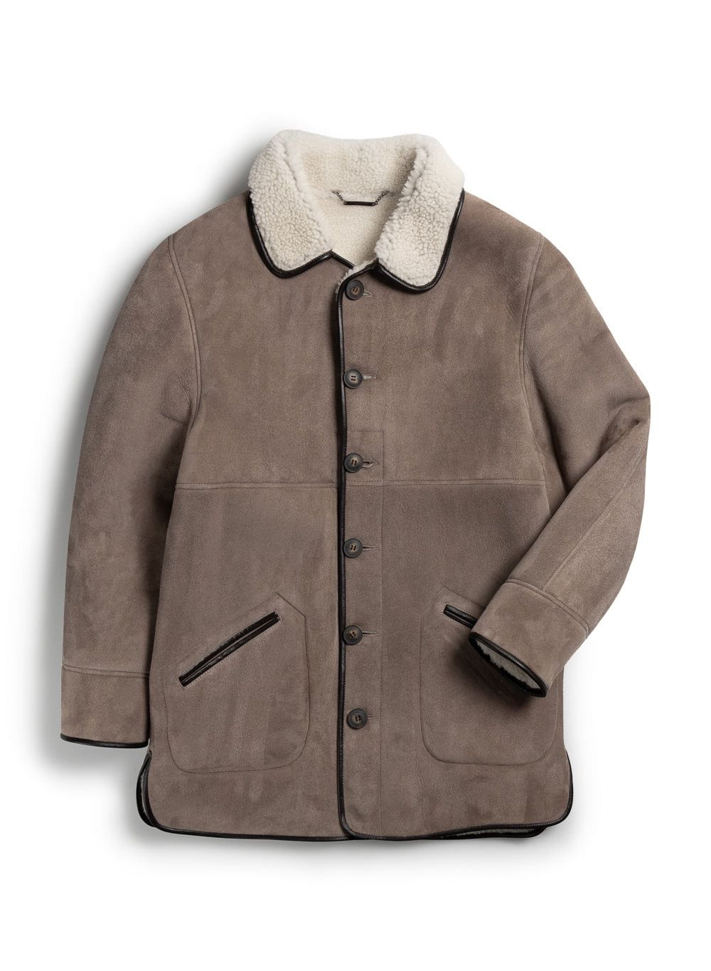 Men's Designer Marshall Coat | Clay Suede & Percival Menswear