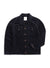 Pleated Denton Jacket | Navy Cotton Suede