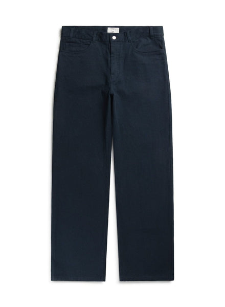 Men's 5 Pocket Trousers | Cotton Twill | Navy & Percival Menswear