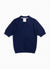 Pullover Polo Shirt | Knitted Cotton | Navy