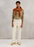 Long Sleeve T Shirt | Tan with Khaki Space Dye