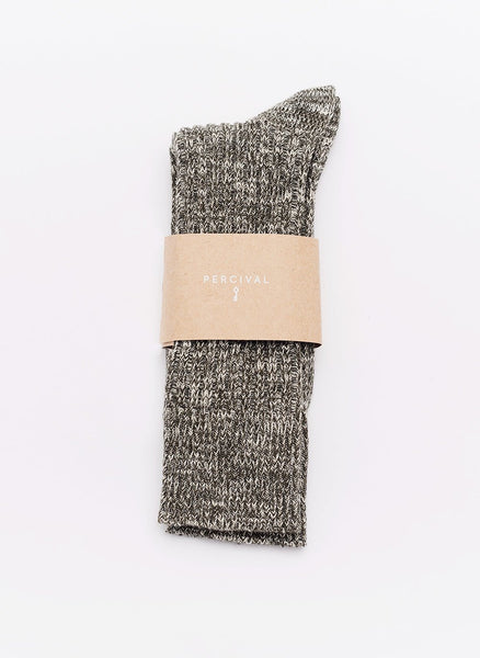 Men's Socks | Forest Green Melange Cotton & Percival Menswear