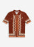 Chinoiserie Shirt | Cotton Boucle | Rust