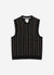 Nawa Pinstripe Vest | Black
