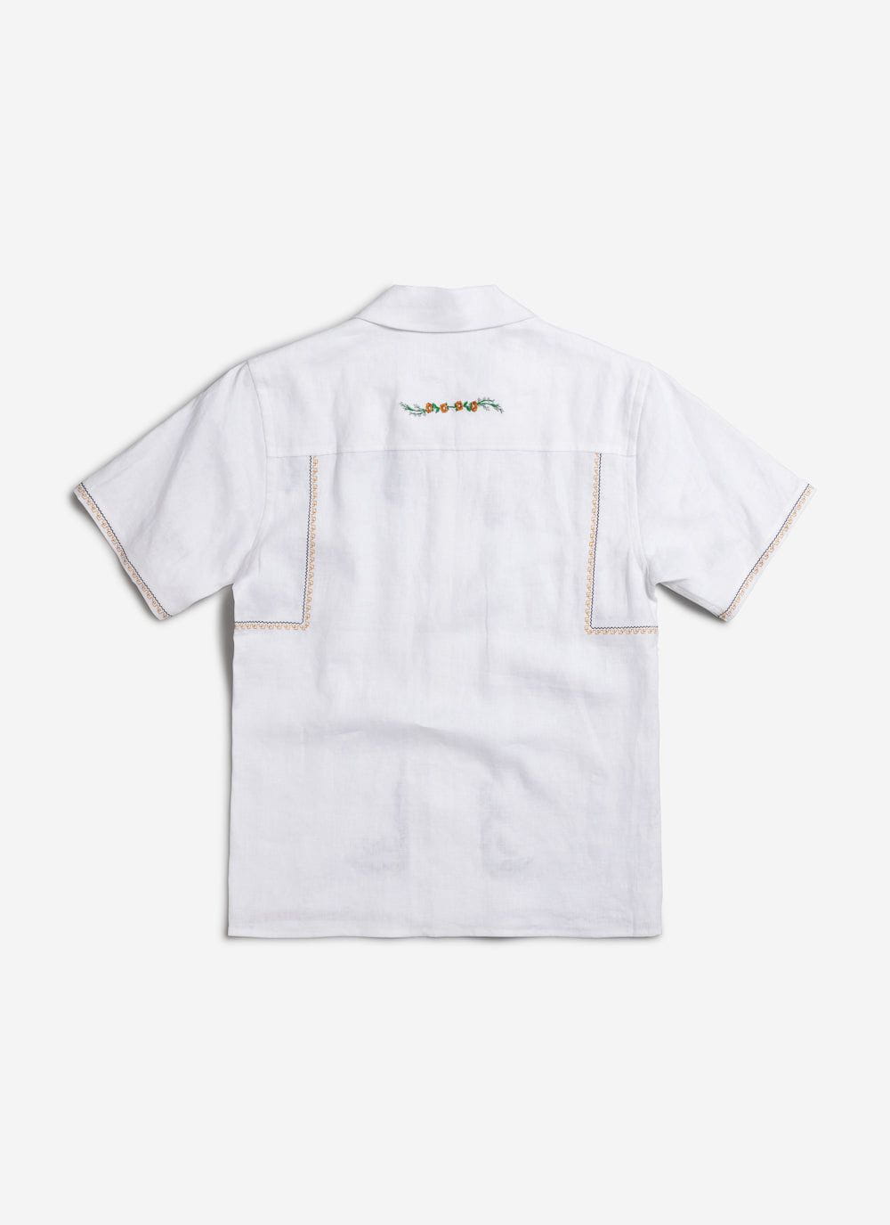 Men's Short Sleeve Linen Shirt | Cuban Collar Shirt & Percival Menswear