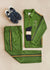 Stripe Jacquard Zip Vincent Jacket | Forest